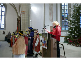 Aussendung der Sternsinger in Naumburg (Foto: Karl-Franz Thiede)